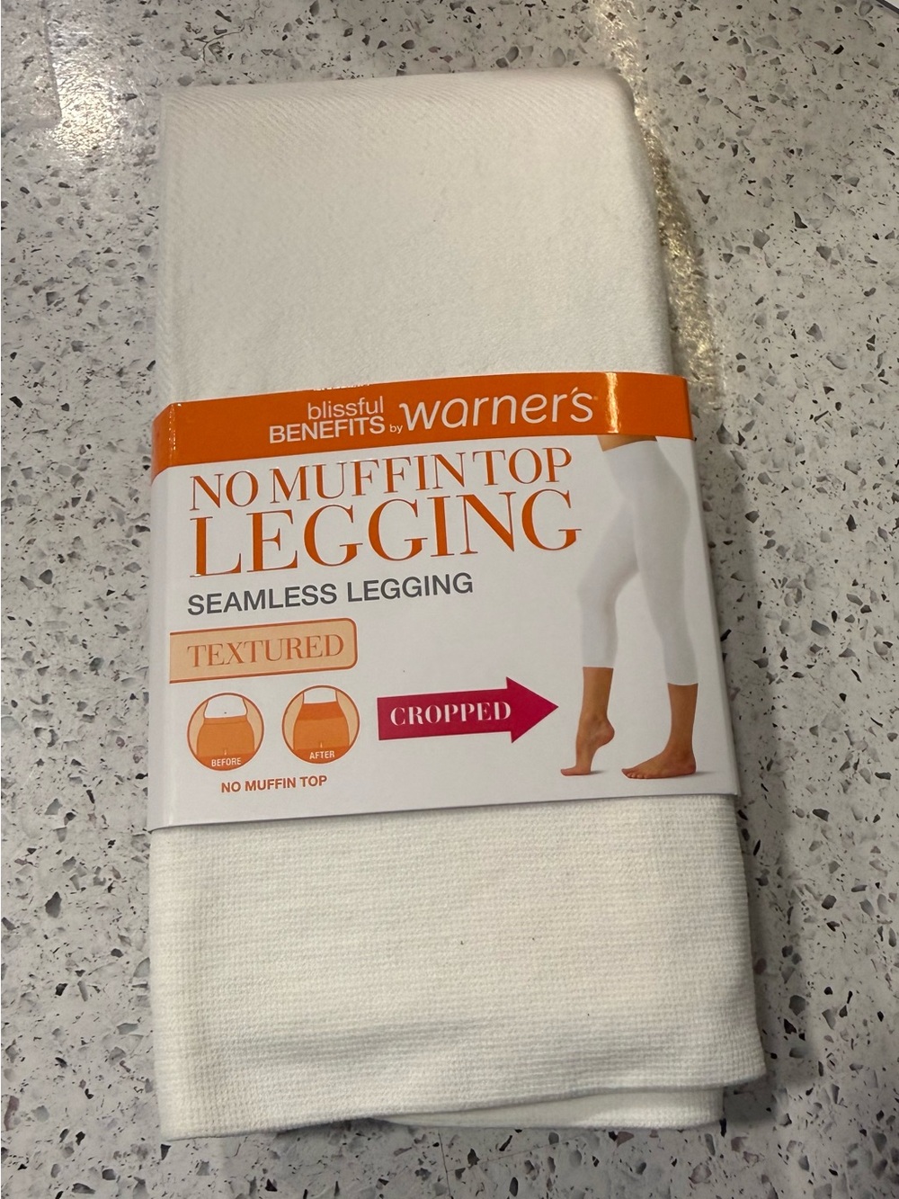 Warner's Blissful Benefits No Muffin Top Legging - White NWT